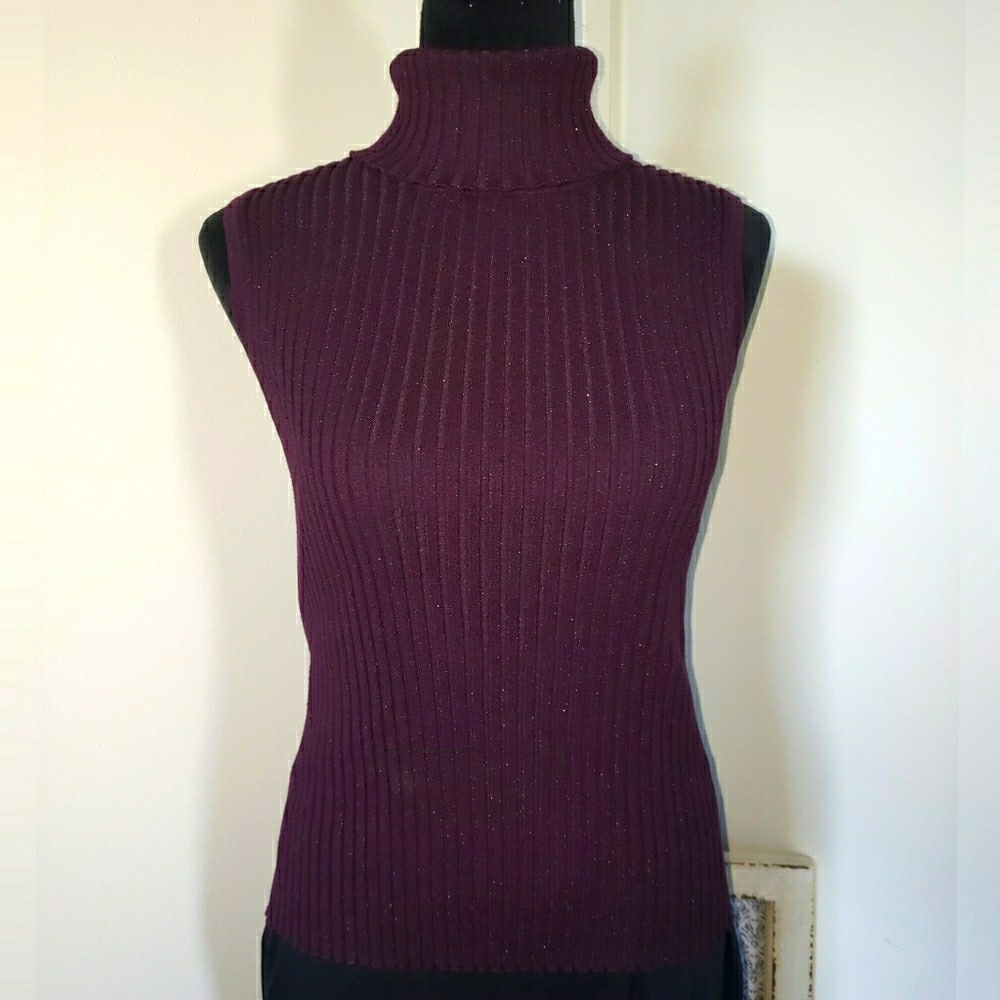 Apostrophe' Sleeveless Ribbed Sweater